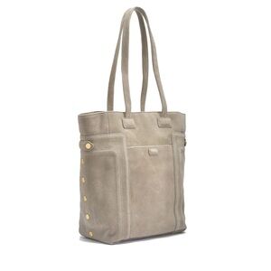 Hammitt Otis Tote Bag Grey Natural Brushed gold purse
